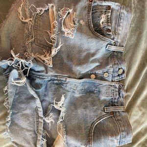 Worn but no longer fits cheeky jean shorts (definitely my favorite)🥹